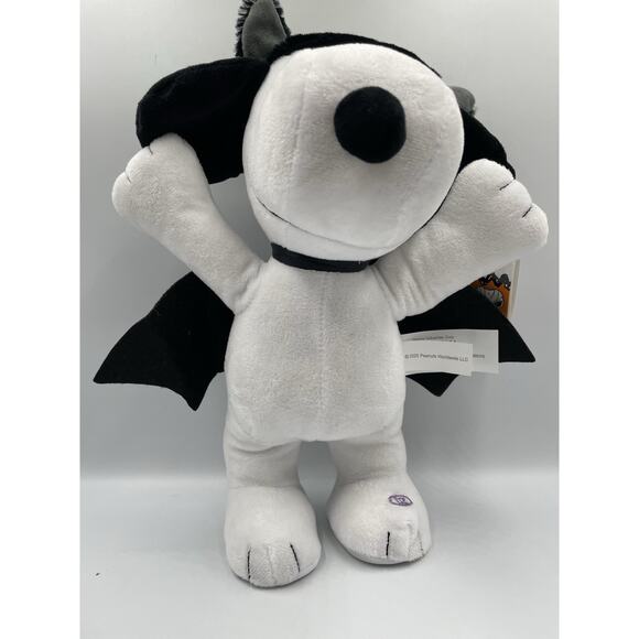Halloween Peanuts Animated Musical Snoopy Plush Bat Wings Side Stepper NWT - Picture 3 of 11